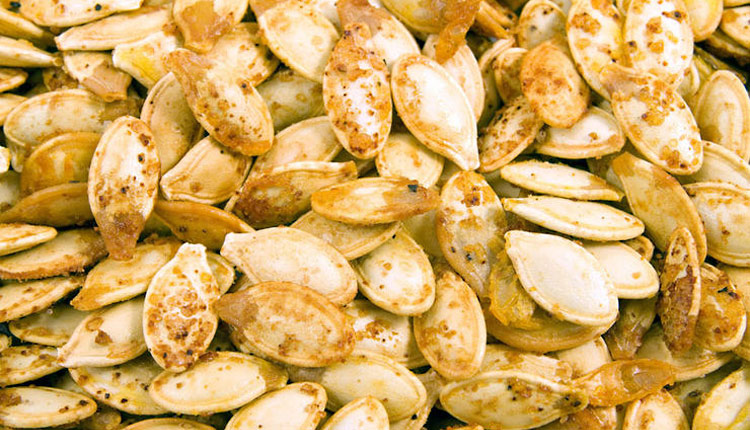Roasted Maple Sea Salted Pumpkin Seeds uses Gerbs Himalayan Sea Salt