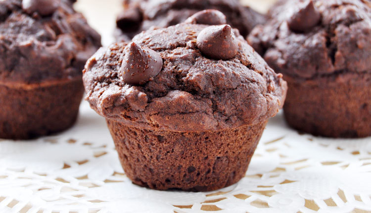 Gluten Free Double Chocolate Chip Muffins - GERBS EATING WELL BLOG