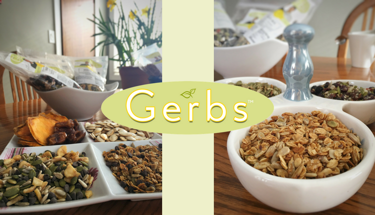 Gerbs granola and pumpkin seeds and snack mix