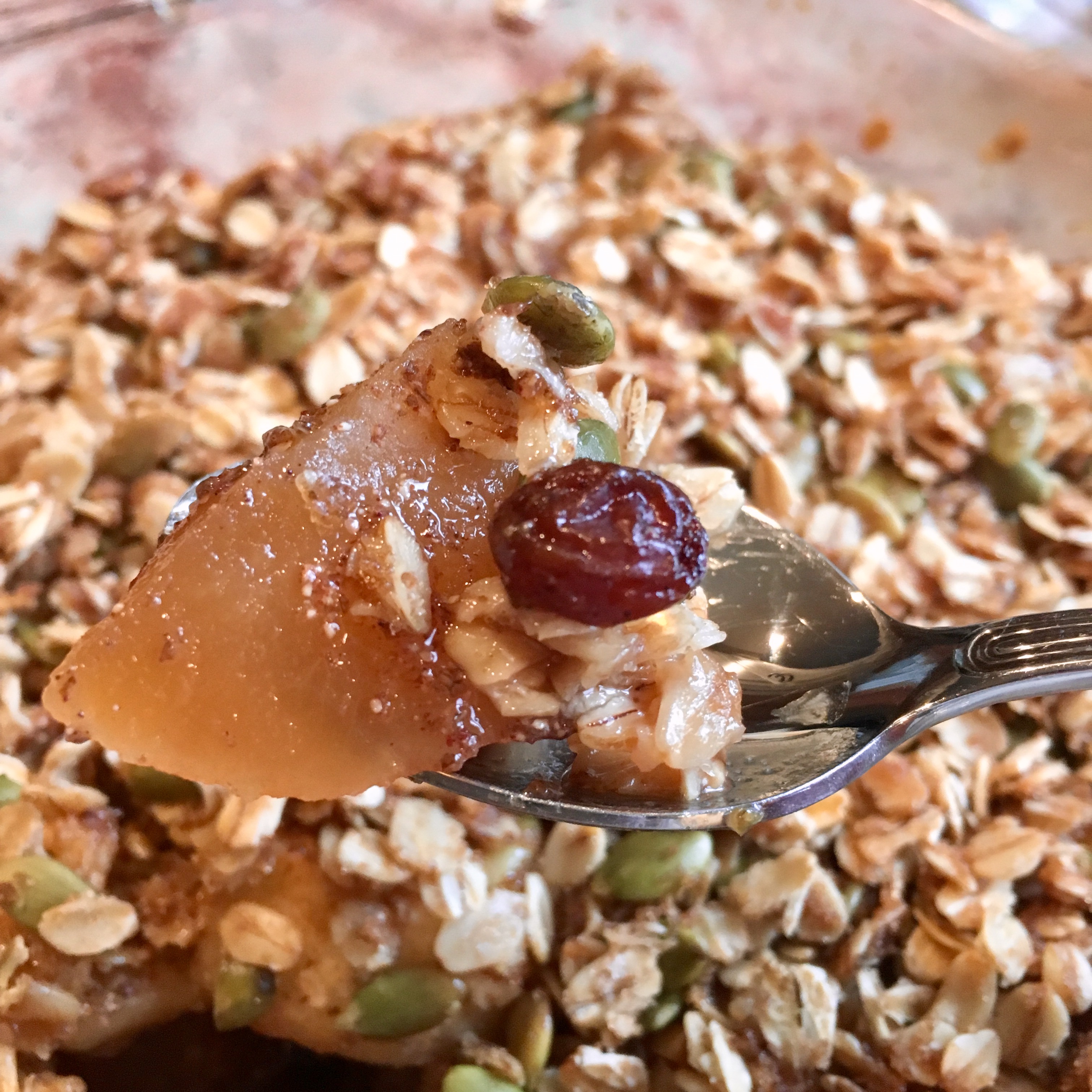 apple-cranberry crisp