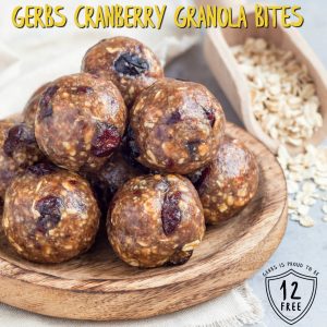 Cranberry Granola Bites