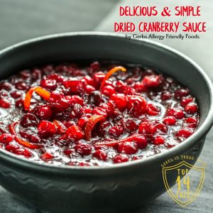 Delicious & Simple Dried Cranberry Sauce