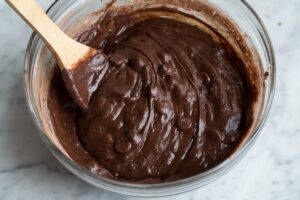 fold dry ingredients with a spatula