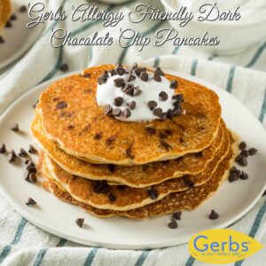 Gerbs Allergy Friendly Dark Chocolate Chip Pancakes & Pumpkin Chocolate Spread
