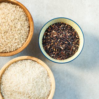 Different types of rice