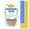 Raw Premium Grade White Chia Seeds, Resealable Bag by Gerbs