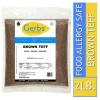 Premium USA Grade Brown Teff Grain, Resealable Bag by Gerbs