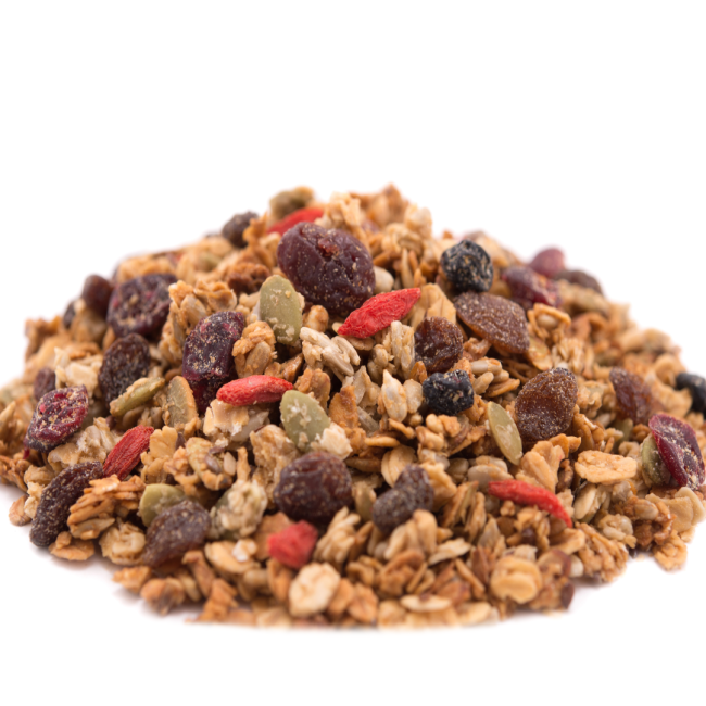 Super Five Dried Fruit Harvest Granola 2 Pound Bag, pile image