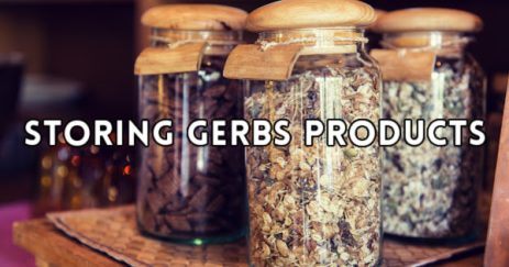 Gerbs products are best when stored in air tight containers, kept in a pantry closet away from direct sunlight and heat sources.