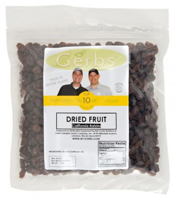 Dried Fruit Gerbs Allergen Friendly Raisins
