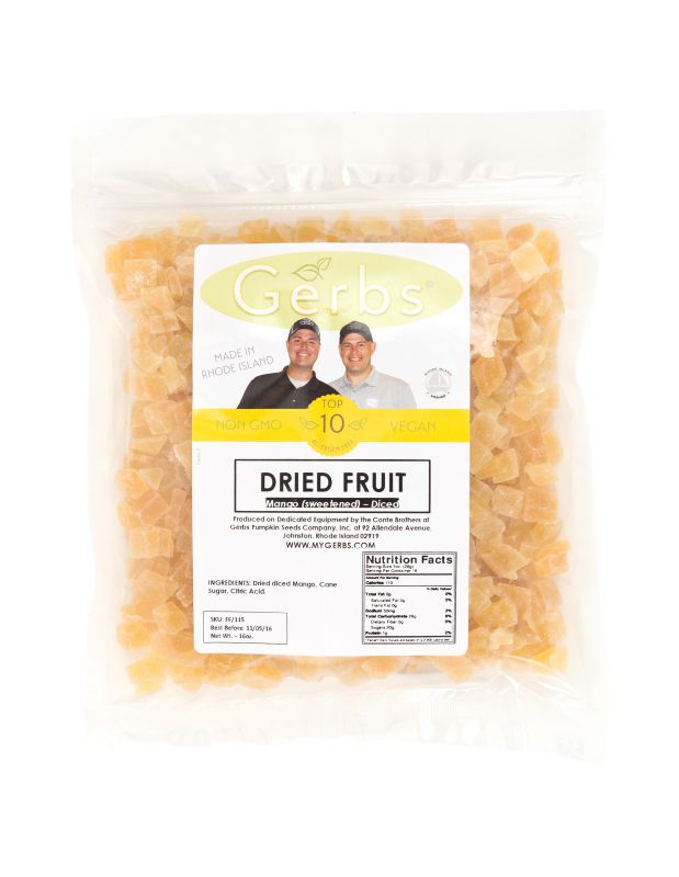 Dried Chopped Mango Cubes Allergy Friendly Foods MyGerbs