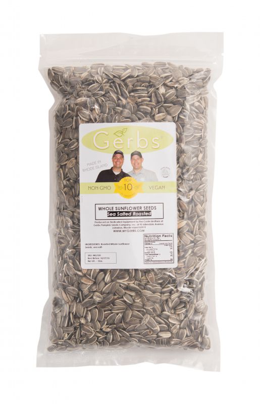 Sea Salted Dry Roasted In Shell whole Sunflower Seeds MyGerbs
