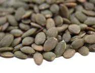 Lightly Sea Salted Dry Roasted Pumpkin Seed Kernels - Shelled Pepitas Close up