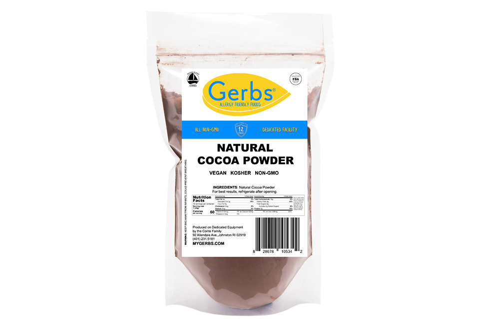Natural Cocoa Powder NEW Allergy Friendly Foods MyGerbs
