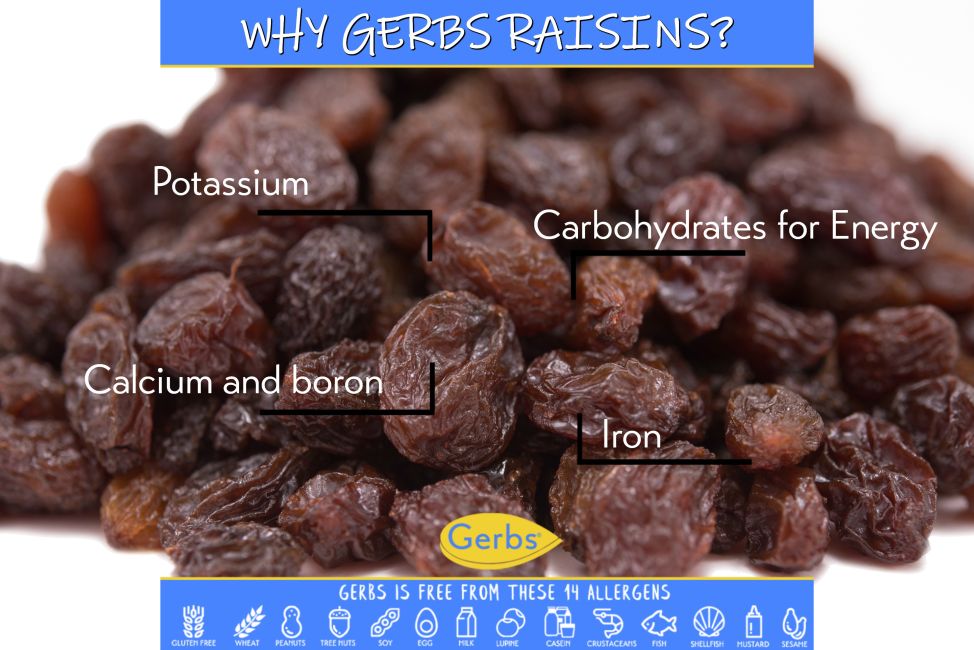 Dried Raisins No Added Sugar Allergy Friendly Foods MyGerbs