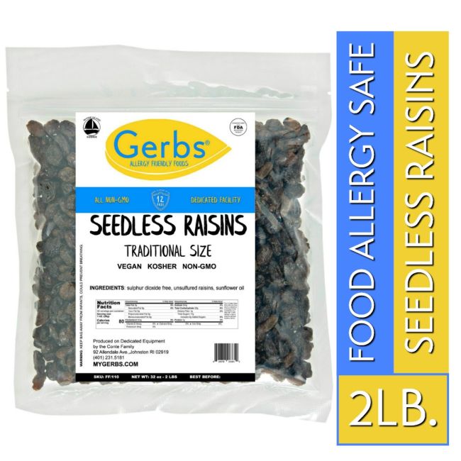 Dried Raisins No Added Sugar Allergy Friendly Foods MyGerbs