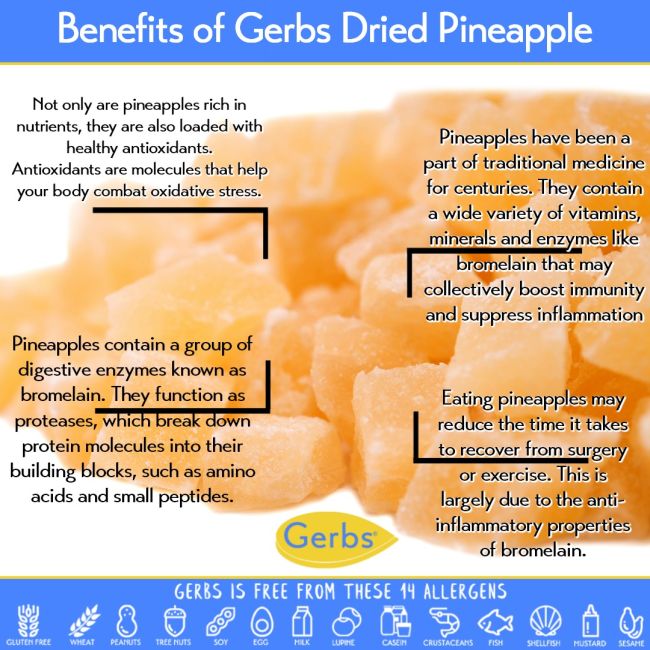 Dried Chopped Pineapple Cubes Allergy Friendly Foods MyGerbs