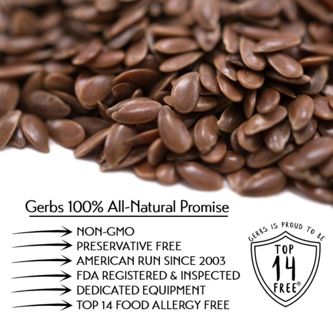 Raw Brown Flax Seeds Allergy Friendly Food My Gerbs