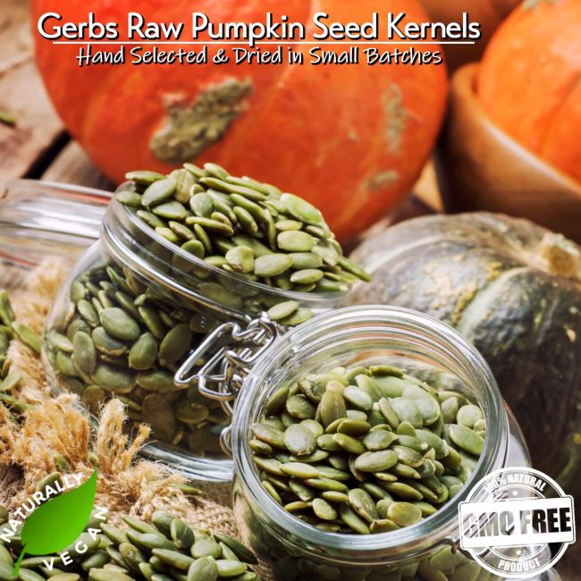 Raw Pumpkin Seed Kernels Shelled Pepitas MyGerbs