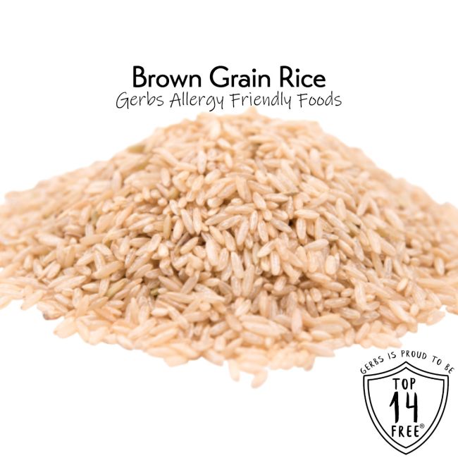 Whole Grain Brown Rice Allergy Friendly Foods MyGerbs