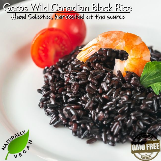 Canadian Black Wild Rice Allergy Friendly Foods MyGerbs