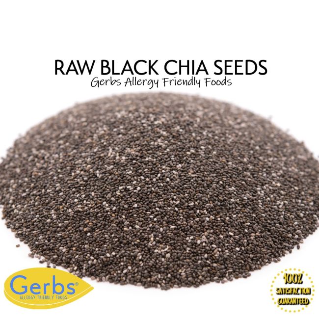 Raw Black Chia Seeds By Gerbs
