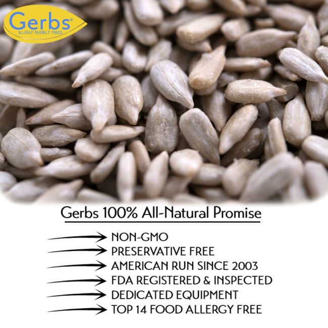 Unsalted Dry Roasted Sunflower Seed Kernels MyGerbs