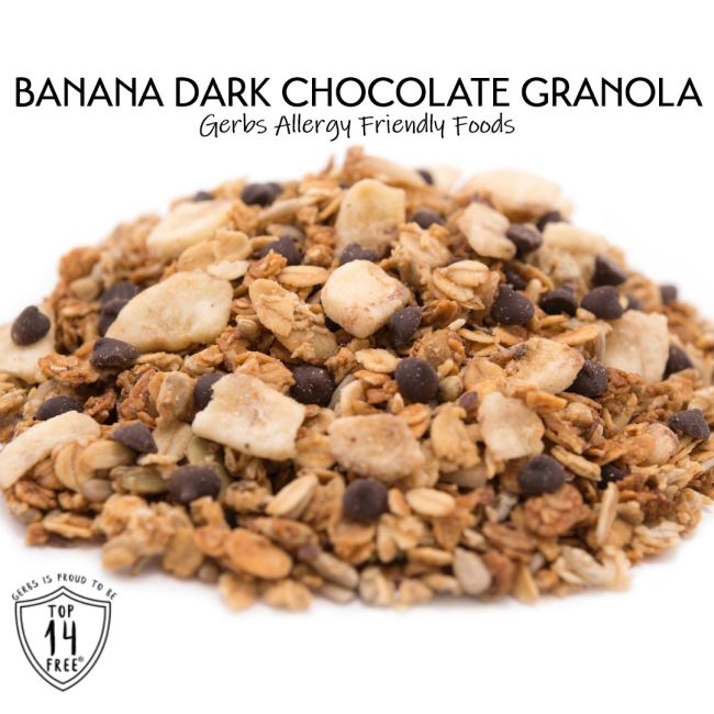 Banana Dark Chocolate Chip Granola Naturally Vegan