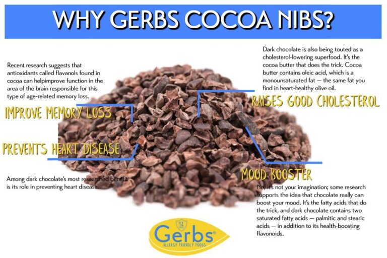 Cacao Nibs Raw Organic Allergy Friendly Foods MyGerbs