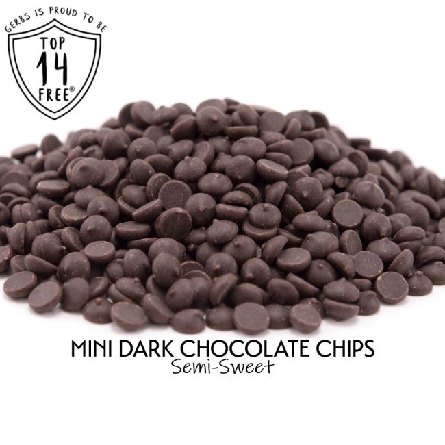 Dark Chocolate Chips - Miniatures (Semi Sweet Cacao) Allergy Free Information