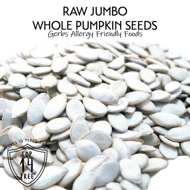 Jumbo Raw In Shell Pumpkin Seeds - Whole Pepitas Gluten & Peanut Free