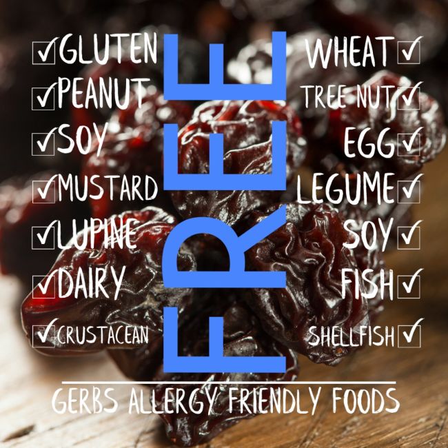 Raisins - No Added Sugar Free from Top 14 Food Allergens