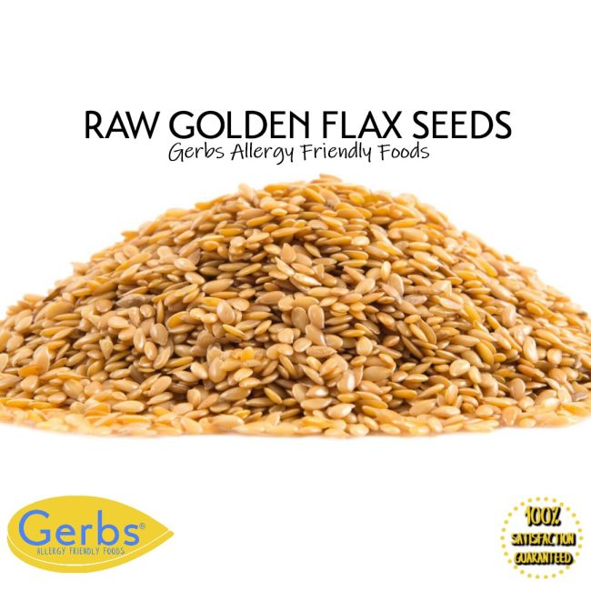 Raw Golden Flax Seeds Gluten & Peanut Free