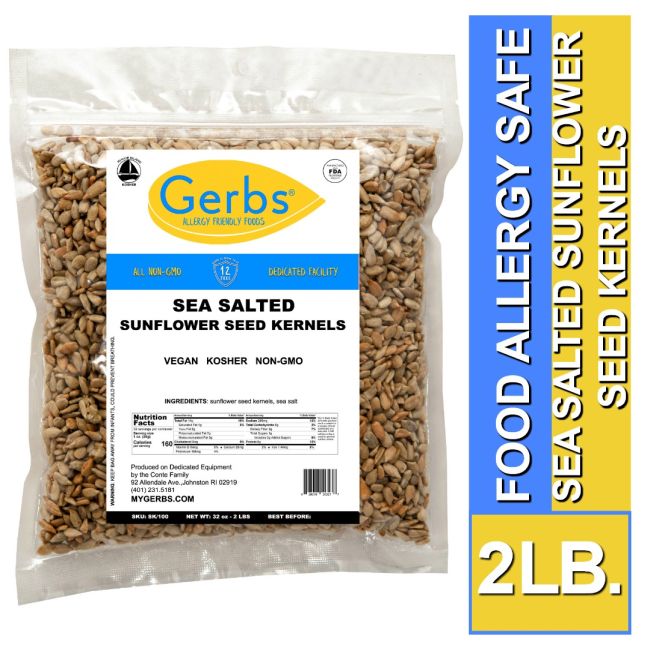 Sea Salted Dry Roasted Sunflower Seed Kernels