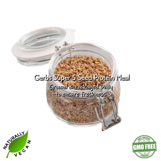 Super 5 Seed Meal - Full Oil Content Protein Powder Free from Top 14 Food Allergens