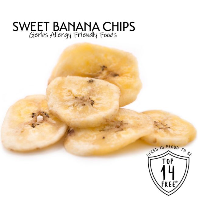 Sweetened Banana Chips Gluten & Peanut Free