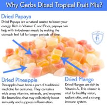 Tropical Dried Fruit Mix - Diced Cubes (Mango, Pineapple, Papaya) Health Benefits