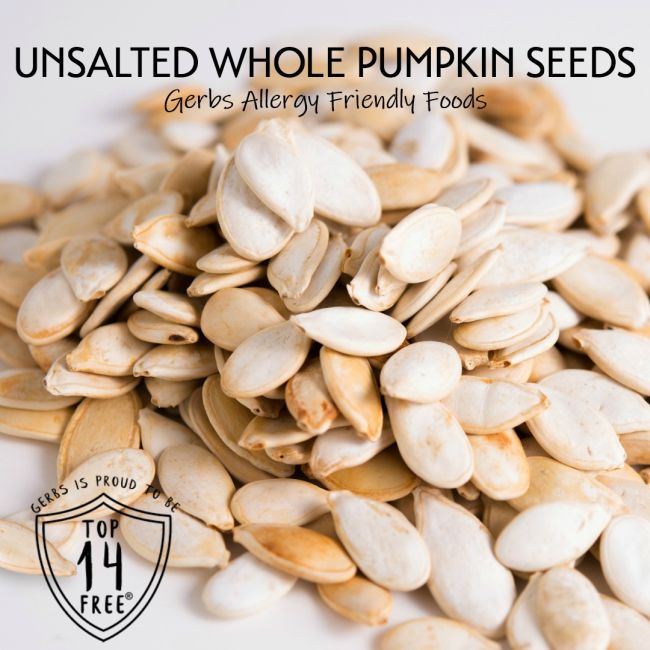Unsalted Dry Roasted In Shell Pumpkin Seeds - Whole Pepitas Gluten & Peanut Free