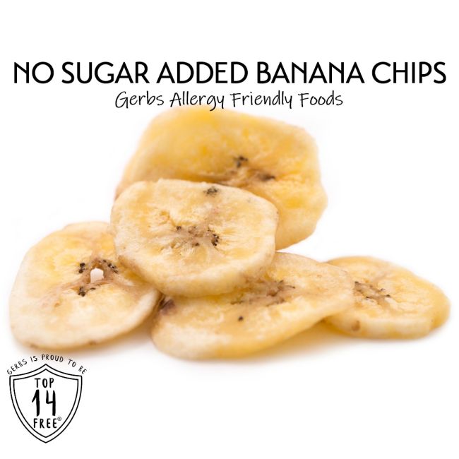 Unsweetened Banana Chips Gluten & Peanut Free