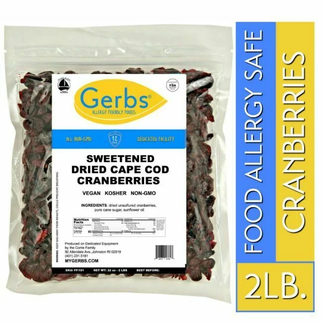 Dried Cape Cod Cranberries Bag