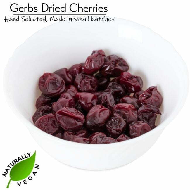 Dried Cherries - Sweetened Naturally Vegan