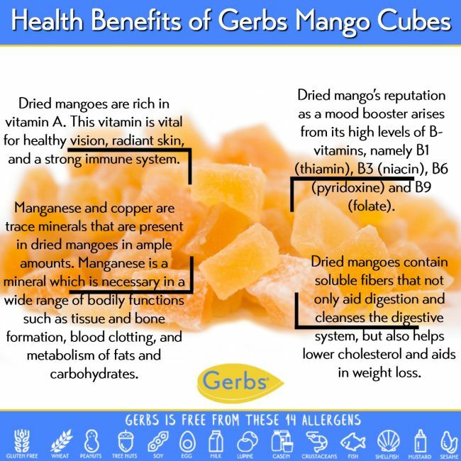Dried Chopped Mango Cubes Health Benefits