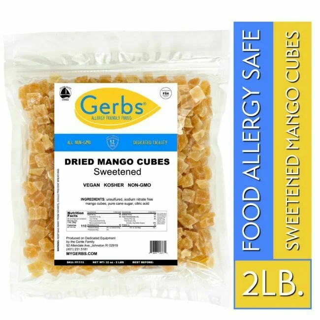 Dried Chopped Mango Cubes Bag