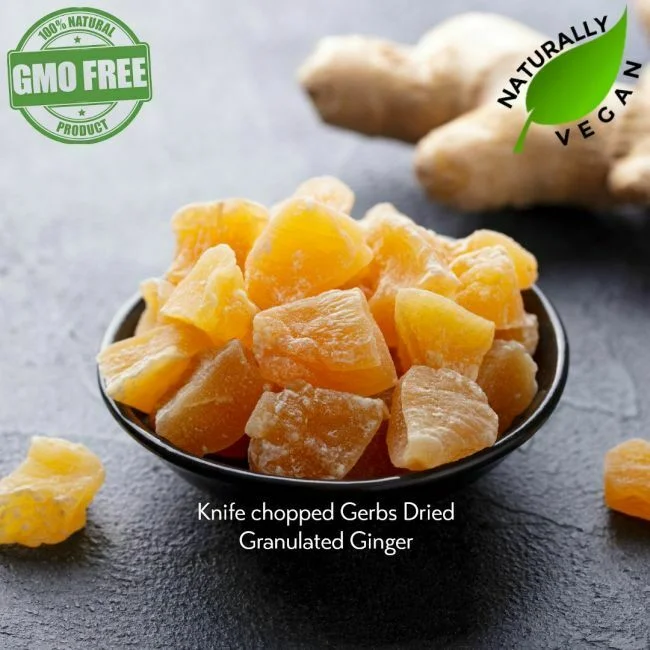 Dried Ginger - Granulated Sugar Naturally Vegan