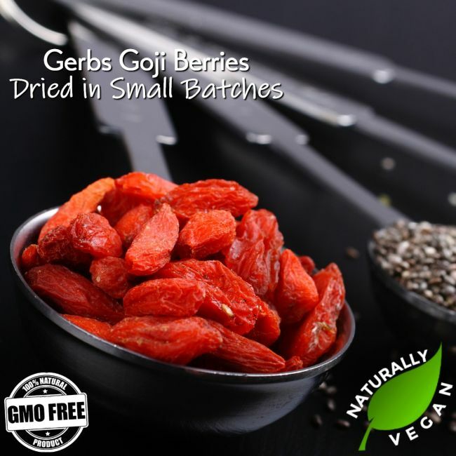 Dried Goji Berries (Wolf berry) - No Added Sugar Naturally Vegan