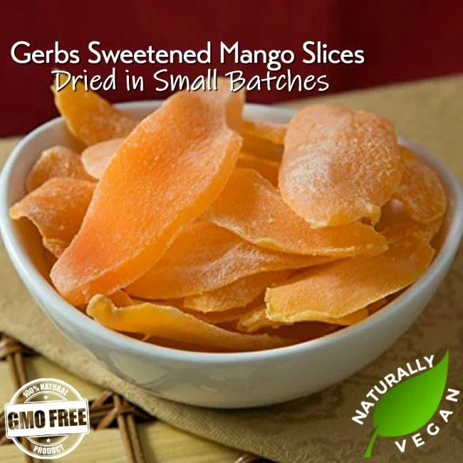 Dried Mango - Sweetened Slices Naturally Vegan