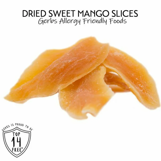 Dried Mango - Sweetened Slices Gluten & Peanut Free