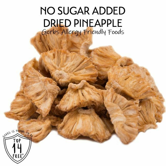 Dried Pineapple Chunks No Added Sugar Gluten & Peanut Free