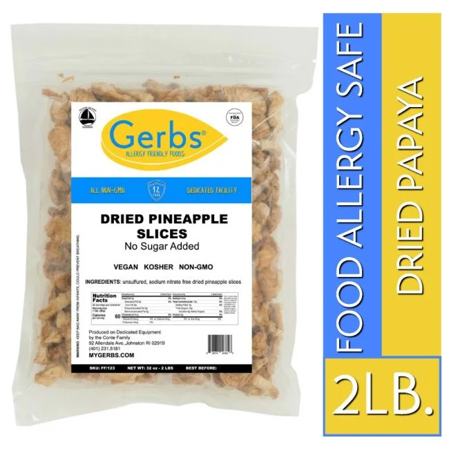 Dried Pineapple Chunks No Added Sugar Bag