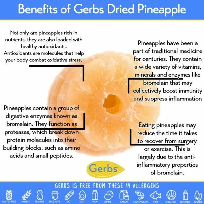 Dried Pineapple - Sweetened Slices Health Benefits